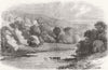 Banchory House, Aberdeen, seat of Thomson. Scotland 1859 old antique print