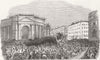 IRELAND. Daniel O'Connell. Parade, Dublin 1844 old antique print picture