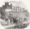 ISLE OF WIGHT Norris Castle 1844 old antique vintage print picture