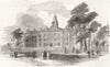 LONDON. City of London Chest Hospital, Victoria Park 1851 old antique print