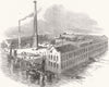 LONDON. Thames bank depository, Ranelagh Rd, Pimlico 1851 old antique print