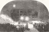 IRELAND. Earl of Rosses Birr Castle, Birr, fireworks 1851 old antique print