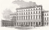 WARCS. Front of new Central Station, Birmingham 1854 old antique print picture