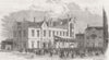 NORTHUMBS. The Borough of Tynemouth Election 1854 old antique print picture