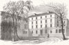 LONDON. Oratory, Brompton-House 1854 old antique vintage print picture