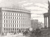 LONDON. Cook & cos warehouse, St Pauls-Churchyard 1854 old antique print