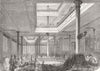 LONDON. Pawson & co s warehouse, St Pauls Churchyard 1854 old antique print