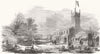 GLOS. Clift-House iron building works, near Bristol 1854 old antique print