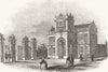 SECULAR BUILDINGS. Victoria Park-The Lodge 1846 old antique print picture