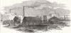LONDON. Hale's Rocket Factory, at Rotherhithe 1853 old antique print picture