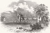 LONDON. St Peter's Hospital, East-Hill, Wandsworth 1851 old antique print