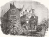 STAFFS. Clemening in Staffordshire 1857 old antique vintage print picture
