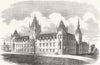LONDON. The Royal Victoria Patriotic Building 1857 old antique print picture