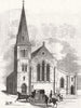 LONDON. Church for seamen of Port of London, Dock St 1846 old antique print