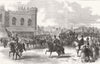 LONDON. Lord Mayors Day. parade at new Palace Yd 1868 old antique print