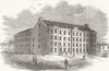 CHESHIRE. The Stockport Sunday-School 1850 old antique vintage print picture