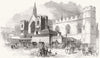 LONDON. The new committee rooms, House of Commons 1845 old antique print