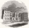 HANTS. Bramshill House 1845 old antique vintage print picture