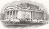 LANCS. St George's Hall, Liverpool 1845 old antique vintage print picture