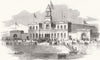 IRELAND. National exhibition at Cork 1852 old antique vintage print picture