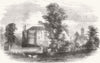 SOMERSET. Brympton d'Evercy, near Yeovil, Somerset 1856 old antique print
