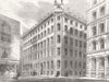 LONDON. London St Architecture-Cannon St West 1856 old antique print picture