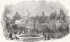 LONDON. Duchess of Northumberlands fete, Syon House 1846 old antique print