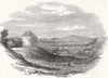 SCOTLAND. Closeburn Castle 1853 old antique vintage print picture