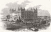 YORKS. Ilkley Wells hydropathic establishment 1856 old antique print picture