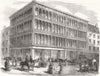 SCOTLAND. New iron and glass warehouse at Glasgow 1856 old antique print