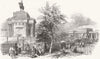 LONDON. Planned Wellington Statue from Green Park 1846 old antique print