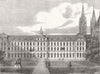 FRANCE. Caen College 1858 old antique vintage print picture