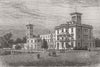 ISLE OF WIGHT. Osborne House, Isle of Wight 1885 old antique print picture