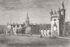 SCOTLAND. Balmoral Castle, Scotland 1885 old antique vintage print picture