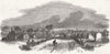 GLOS. Snig's-end-(from the road) 1850 old antique vintage print picture