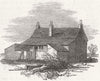 GLOS. Cottage at Snig's-end-back 1850 old antique vintage print picture