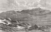 SCOTLAND. View of Lochnagar 1864 old antique vintage print picture