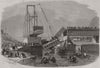 CANADA. Rail crash, Beloeil Bridge, nr Montreal 1864 old antique print picture
