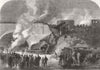 LONDON. Fatal railway accident at Kentish-Town 1861 old antique print picture