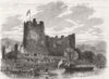 IRELAND. Queen Victoria at Ross Castle, Killarney Lakes 1861 old antique print