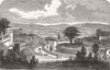 LONDON. London-Highgate Cemetery 1849 old antique vintage print picture