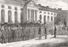 LONDON. King Charles's Day, Chelsea Hospital 1874 old antique print picture