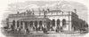 LONDON. Farringdon Underground station, Cowcross St 1866 old antique print