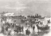 NORFOLK. Life-Boat launch at Hunstanton 1867 old antique vintage print picture