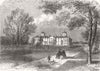 SCOTLAND. New Lunatic Asylum at Aberdeen 1863 old antique print picture