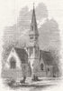 KENT. St Mary's Church, Ide Hill, Kent 1866 old antique vintage print picture