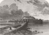 IRELAND. Fenians. Pigeon-House Fort, Dublin Bay 1866 old antique print picture