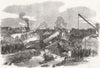 KENT. Railway accident near Beckenham 1866 old antique vintage print picture