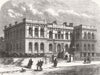 CORNWALL. New Public buildings at Penzance 1867 old antique print picture