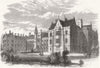 LONDON. hospital for TB & chest diseases, Brompton 1865 old antique print